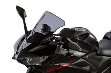 Yamaha YZF R25 YZF 300 R3 2016 MRA Verkleidungsscheibe Racingform rauchgrau mit ABE Racing screen smoke