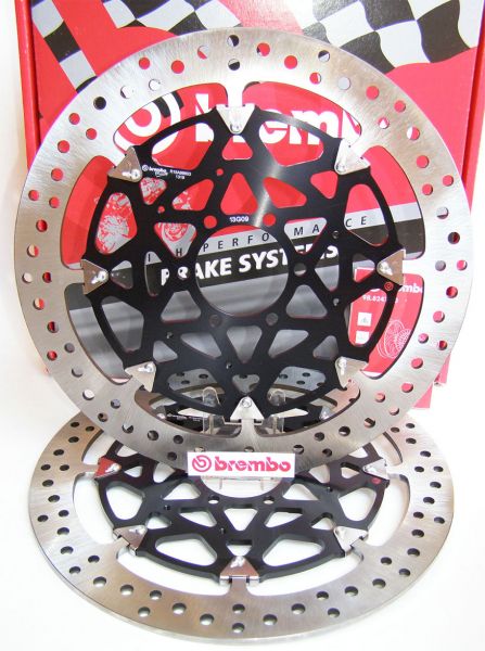 Brembo High-Performance Bremsscheiben Kit 208A98553 für BMW S 1000 RR HP4, 2013- bzw. BMW S 1000 RR mit Schmiedefelge mit HP4-Aufnahme