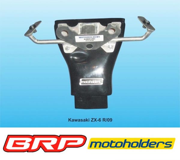 Kawasaki ZX 6R RR 2009 bis 2016 Motoholder Alu Verkleidungshalter Racing für Serieninstrumente inkl. GFK Luftrohr fairing holder incl. GFK air tube