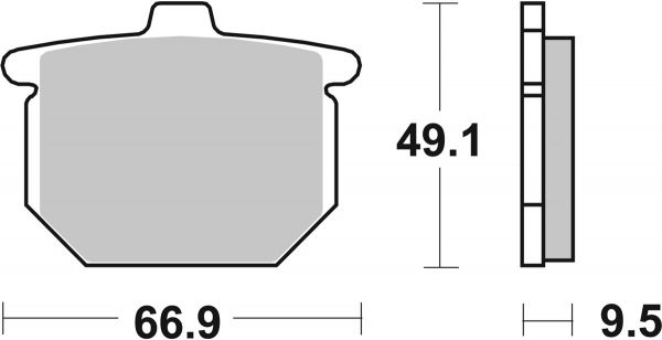 Bremsbelag SBS 517HF Street Ceramic