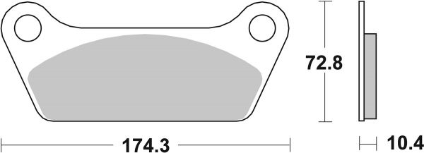 Bremsbelag SBS 553H HF Street High Power Ceramic