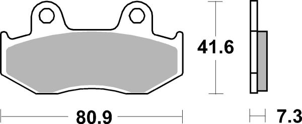 Bremsbelag SBS 558HF Street Ceramic