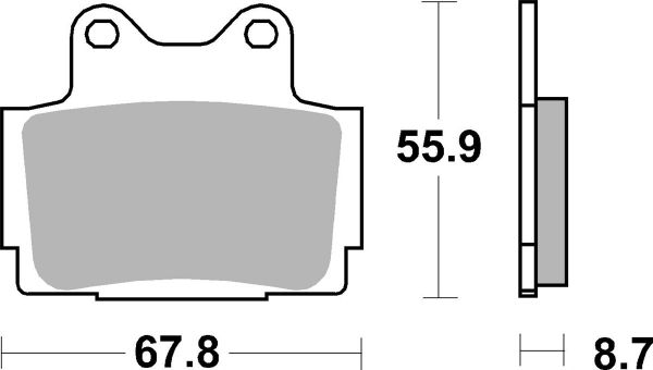 Bremsbelag SBS 570HF Street Ceramic