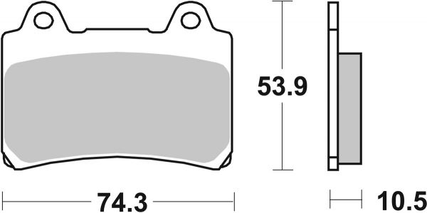 Bremsbelag SBS 590HF Street Ceramic