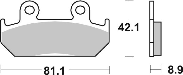 Racing Bremsbelag SBS 593 RS Sintermetall