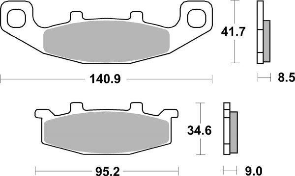 Bremsbelag SBS 597HF Street Ceramic