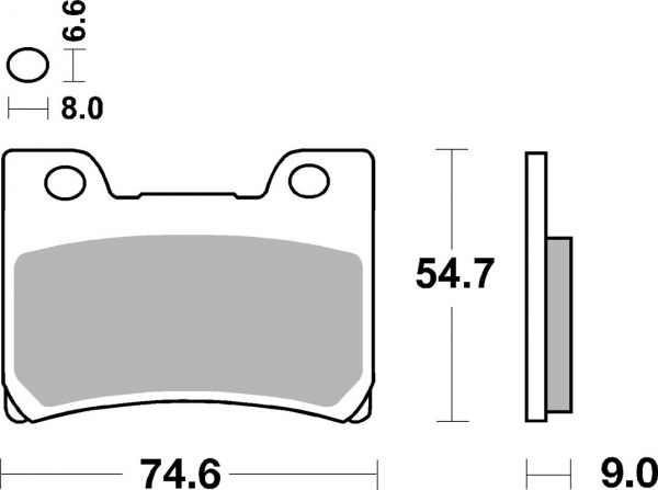 Bremsbelag SBS 665HF Street Ceramic