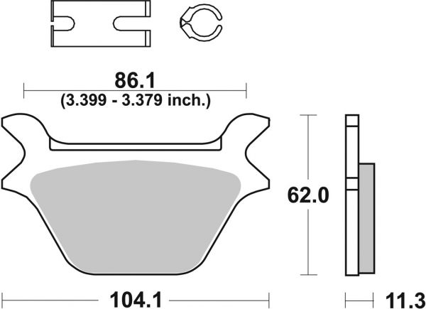 Bremsbelag SBS 669H.LS Street High Performance Sintermetall