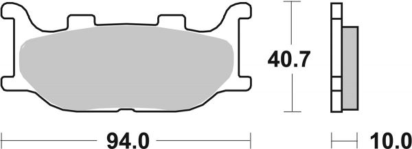 Bremsbelag SBS 691HF Street Ceramic