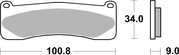 Racing Bremsbelag SBS 707RQ Carbon Tech