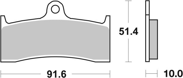 Racing Bremsbelag SBS 729 RS Sintermetall