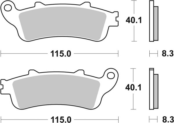Bremsbelag SBS 735HF Street Ceramic