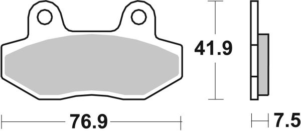 Bremsbelag SBS 814LS Street Sintermetall