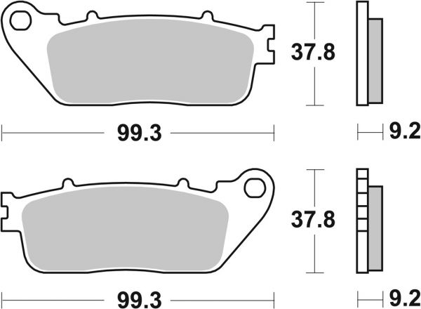 Bremsbelag SBS 862HF Street Ceramic