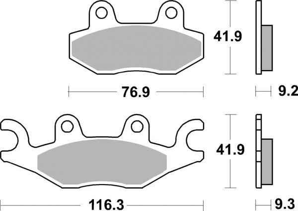 Bremsbelag SBS 878HF Street Ceramic