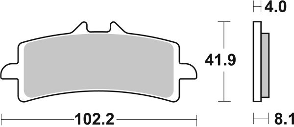 Bremsbelag SBS 901 RS Road Racing Sinter