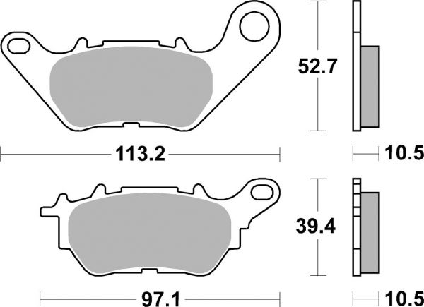 Racing Bremsbelag SBS 932RQ Carbon Tech