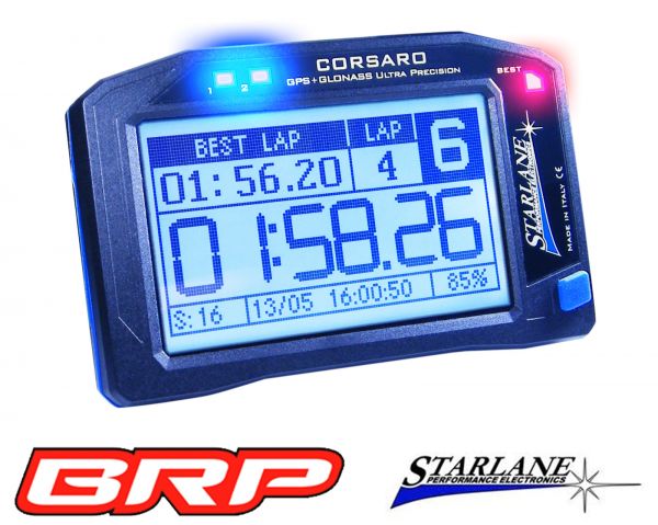 Starlane Laptimer CORSARO mit 10 Hz zweifach GPS with 10 Hz twin GPS
