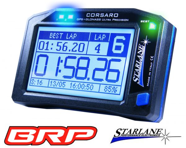 Starlane Laptimer CORSARO mit 10 Hz zweifach GPS with 10 Hz twin GPS