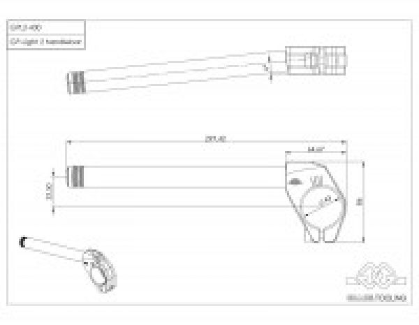 Gilles Lenker Satz GPL2 43mm Handlerbars Stummellenker schwarz