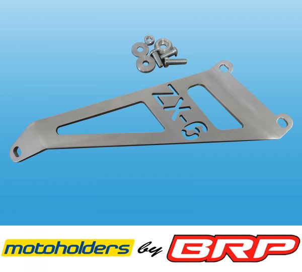 Kawasaki ZX6 R ab 2009 Alu Auspuffhalter für motoholders Heckrahmen Exhaut holder Racing Aluminium