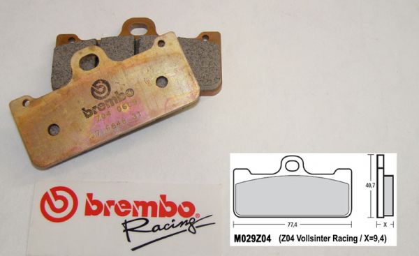 Brembo Racing-Bremsbeläge Z04, vorne, M029Z04