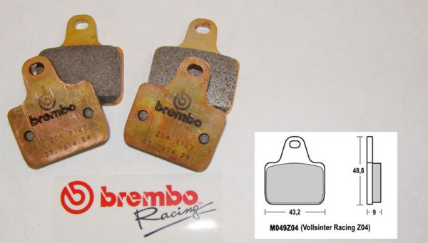 Brembo Racing-Bremsbeläge Z04, vorne, M049Z04