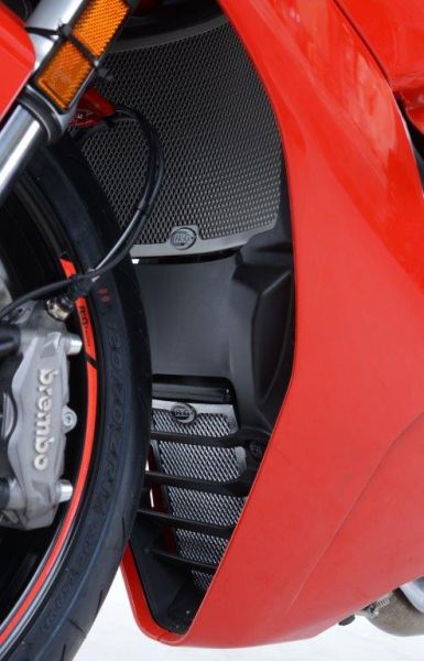 Ducati Supersport ab 2017 R&G Kühlergitter Ölkühler schwarz oder silber radiator grille oil cooler black or silver