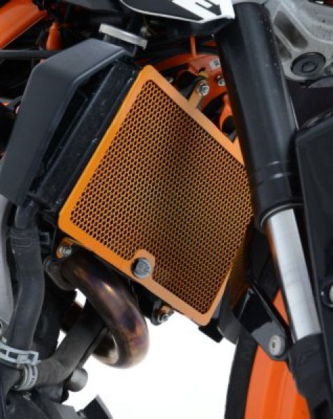 KTM Duke 390 2013 bis 2016 R&G Kühlergitter Wasserkühler schwarz silber oder orange water radiator grilles black silver orange