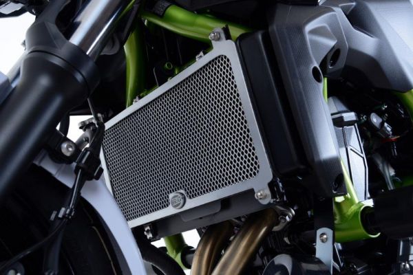 Kawasaki Z 650 und Ninja 650 ab 2017 R&G Kühlergitter Wasserkühler schwarz oder silber water radiator grilles black or silver