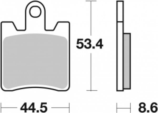 Bremsbelag SBS 740SP (Satz pro Scheibe)