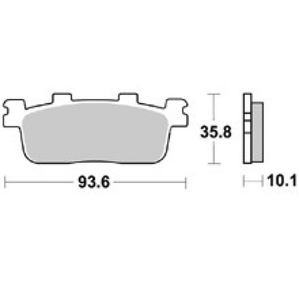 BRAKING Bremsbelag SM1 Semi-Sinter Standard