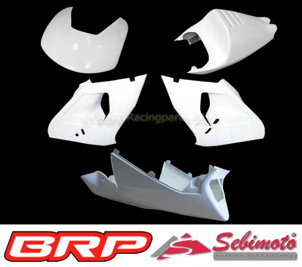 Aprilia RSV 1000 Mille 2001 - 2003 Sebimoto Rennverkleidung 4 tlg. + Höcker