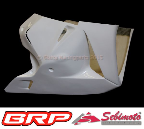 Honda CBR 600RR 2009-2012 PC40 ABS Sebimoto Rennverkleidung 2 teilig + Höcker geschlossene Sitzfläche für Moosgummiauflage Fairing 2 parts, lower part racing + tailsection closed seatplate for foam rubber