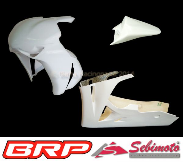 Honda CBR 1000RR 08-11 SC59 Sebimoto Rennverkleidung 2 teilig. Unterteil Racing + Höcker offen