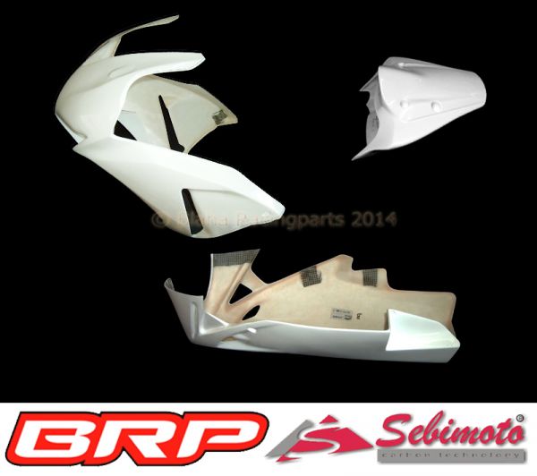 Honda CBR 1000RR 2012-2016 Sebimoto Rennverkleidung 2 teilig. Unterteil Racing + Höcker offen für Originalsitz Fairing 2 parts, lower part racing + tailsection open for original seat