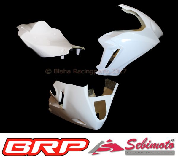 Honda CBR 1000RR 2017 bis 2019 SC77 Sebimoto Rennverkleidung 2 teilig Höcker mit geschlossene Sitzfläche Racing Fairing 2 parts tailsection clossed