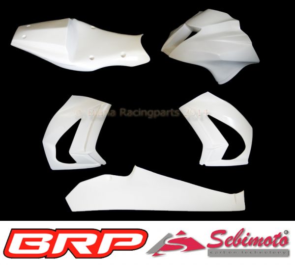 Kawasaki ZX 10R  2011-2015 Sebimoto Rennverkleidung 4 tlg.  Höcker geschlossen für Moosgummi fairing 4 parts  tailsection close for foam rubber