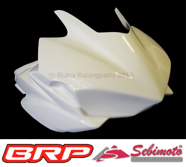 Yamaha YZF 300 R3 2015-2018 Sebimoto GFK Rennverkleidung 4 teilig mit Höcker geschlossene Sitzfläche für Moosgummiauflage  Fairing 4 parts with tail closed seatplate for foam rubber