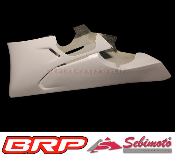 Yamaha YZF 600 R6 ab 2017 RJ27 Sebimoto Rennverkleidung 4 teilig plus Höcker geschlossene Sitzfläche für Moosgummiauflage racing fairing 4 parts inclusive tailsection closed seatplate for foam rubber