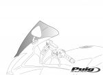 Puig Racingscheibe für Ducati 848 08-11/1098/1098S 07-08/1198S 2mm klar  ohne TUEV