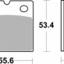 AP Racing AP-Racing Bremsbelag LMP106ST für Honda CB650, FMX650, ATC185